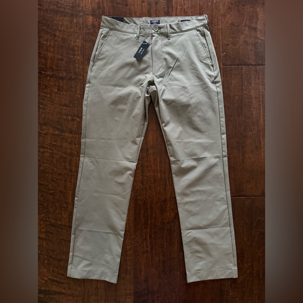 NWT J. Crew Factory Straight-Fit Tech Chino Pant 30x30 Green